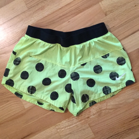 Nike Pants - NIKE Dri-Fit Lime Green/Yellow Shorts Women Small